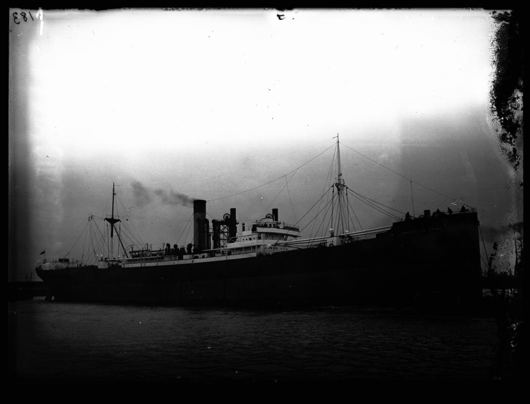 S.S. NOLLINGTON COURT, glass negative