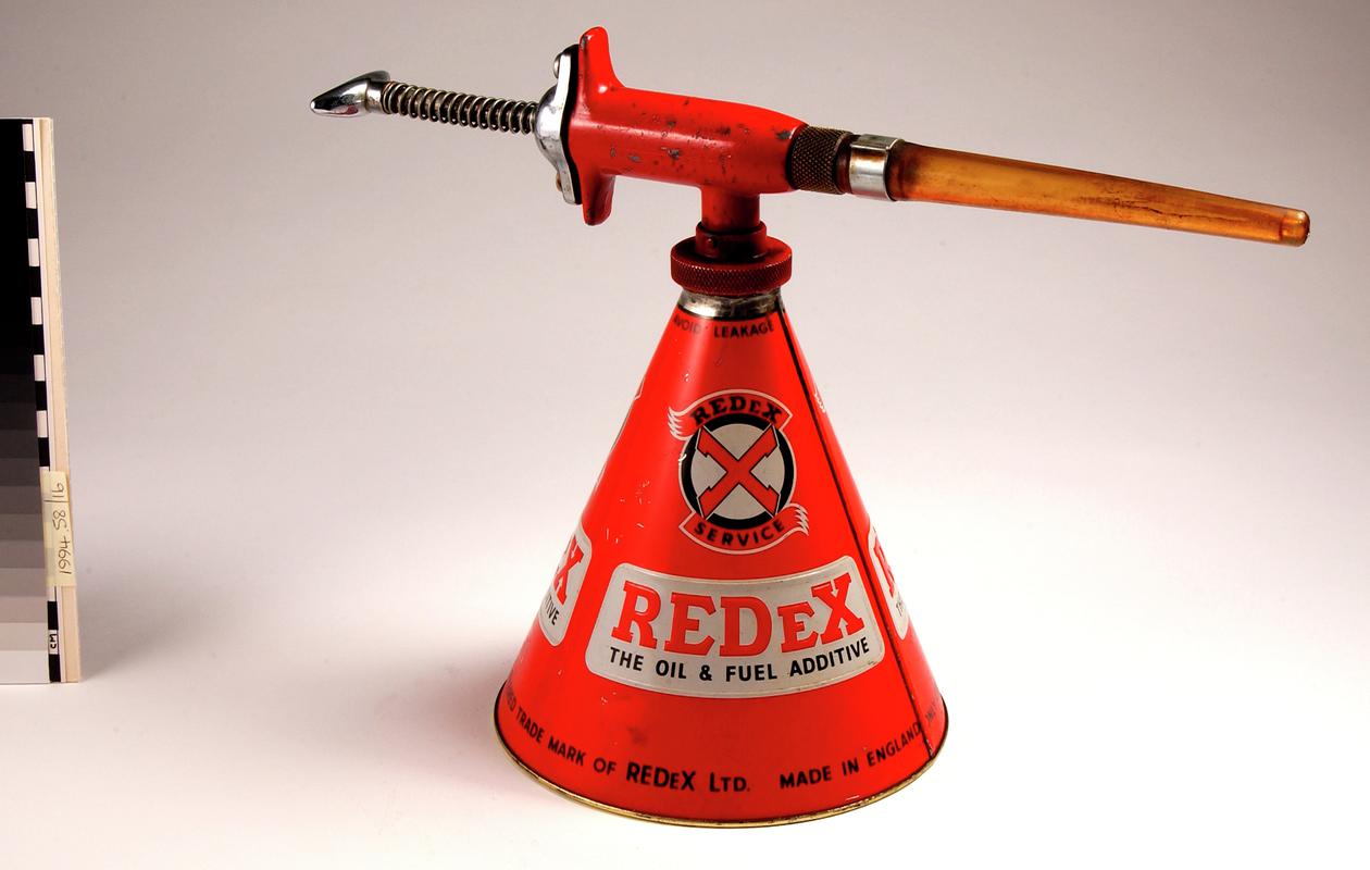 Redex, the Oil &amp; Fuel Additive, oil can