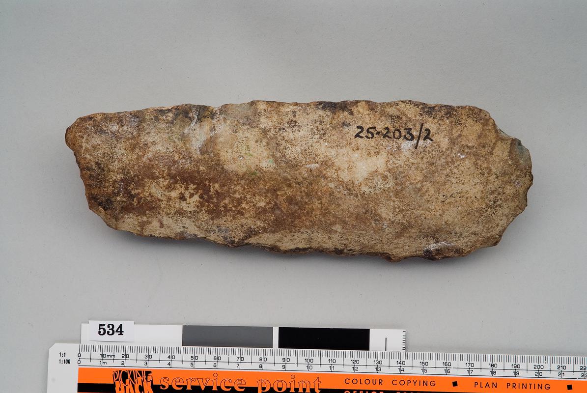 Neolithic stone axehead roughout