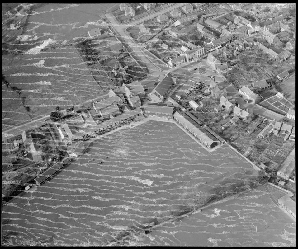 Aerial view of school, Lydney.