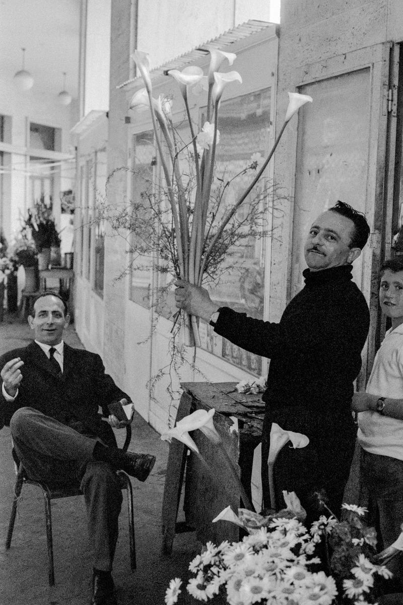 ITALY. Brindisi. Flower seller. 1964.