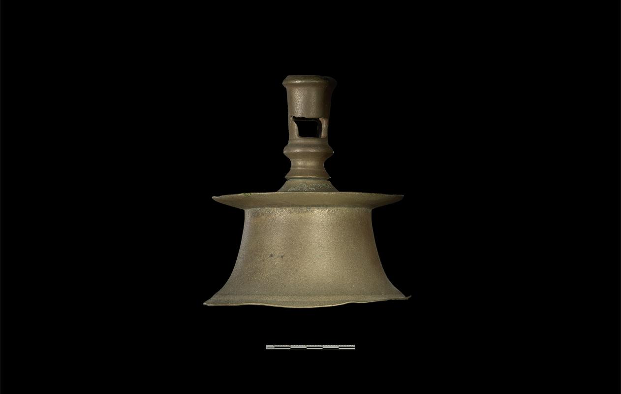 Medieval / Post-Medieval copper alloy candlestick