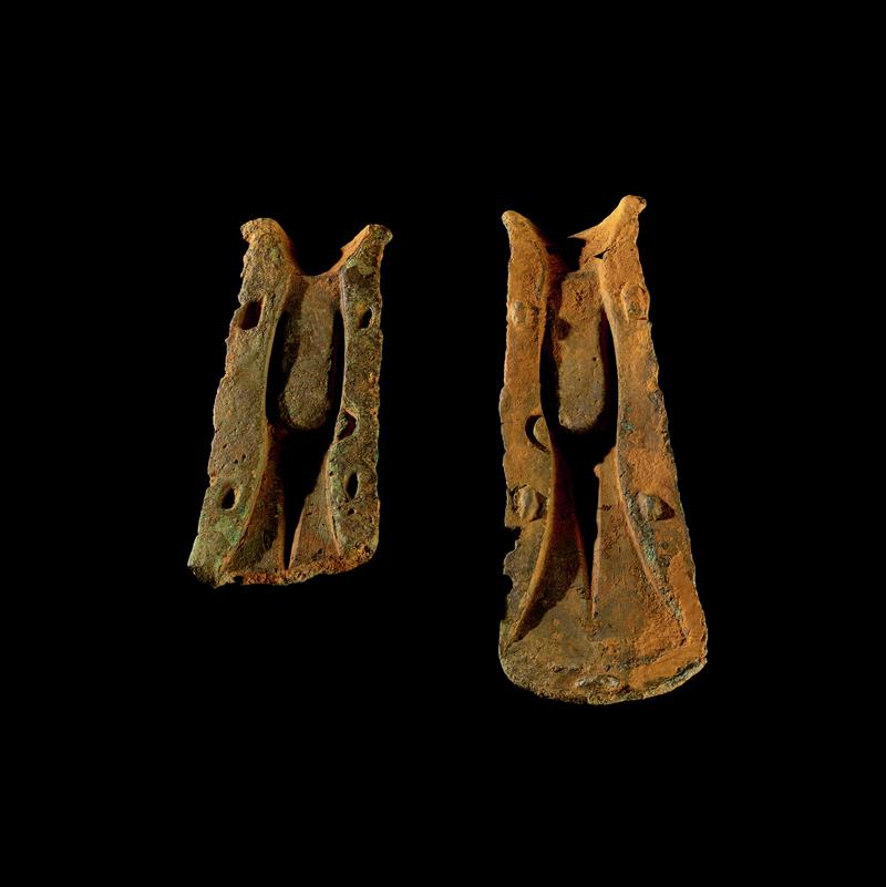 Middle Bronze Age pair of palstave moulds