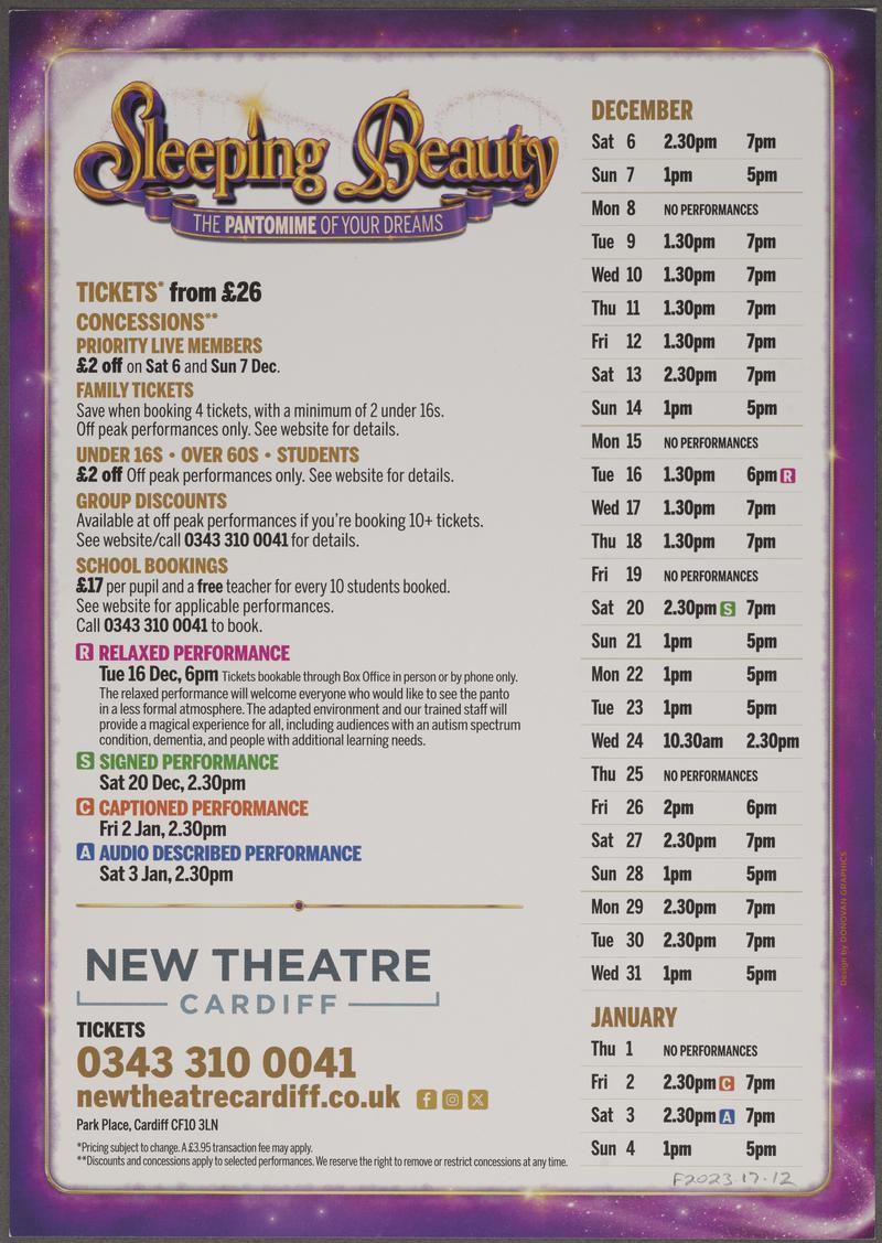 Theatre flyer