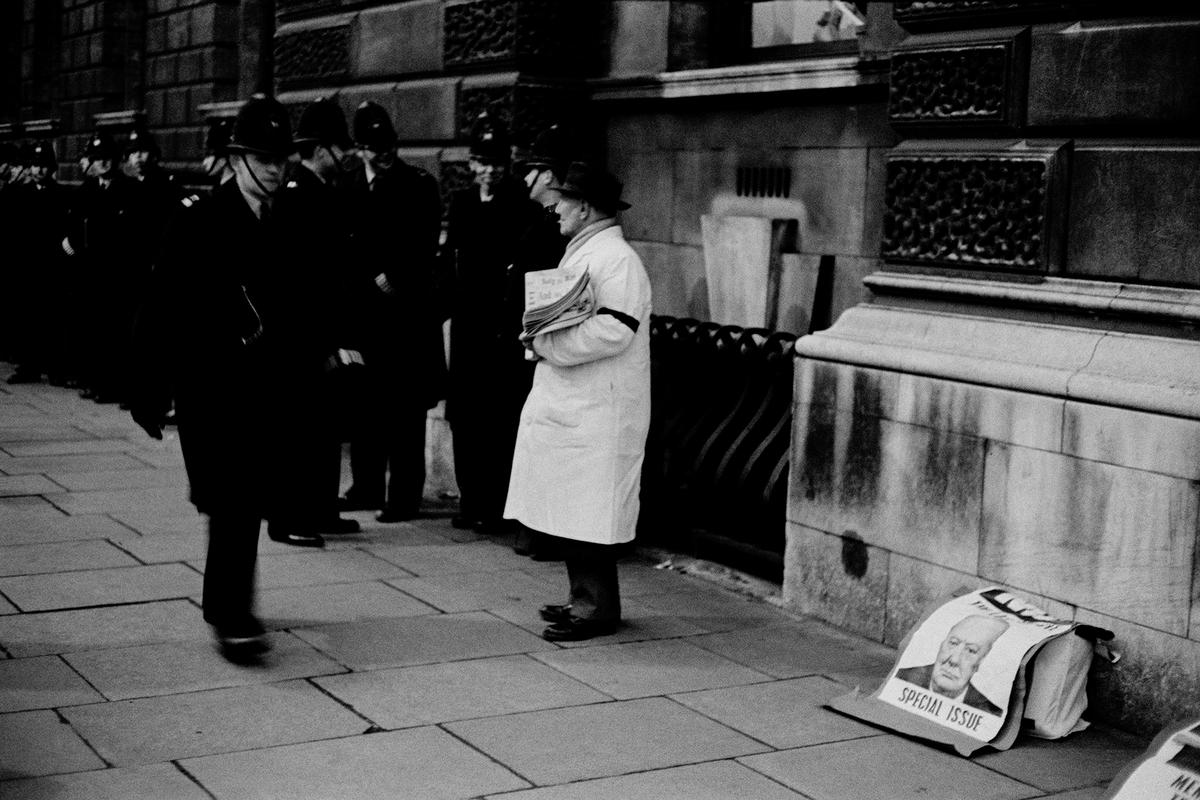 GB. ENGLAND. London. Churchill funeral. 1965.