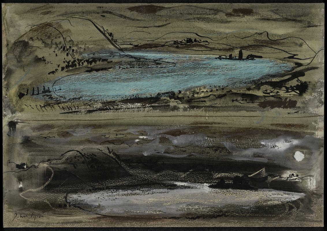 Two studies of a lake near Aberaeron