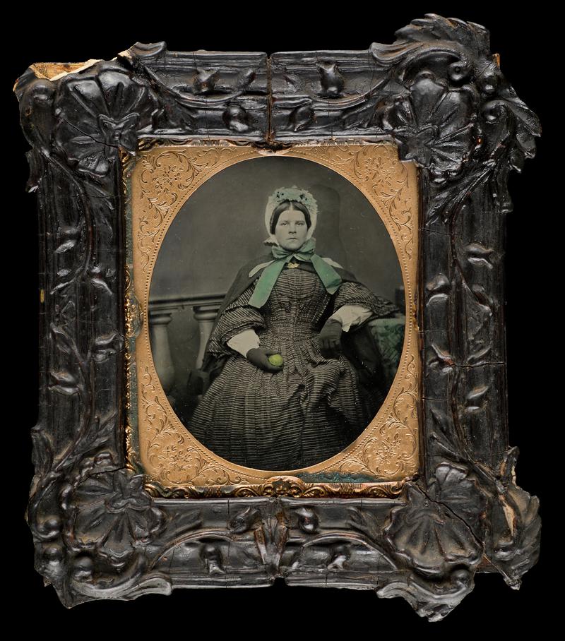 Portrait of a woman with frame