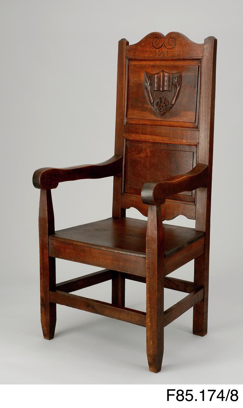 Chair won by Dr Iorwerth C. Peate at the Inter-College Eisteddfod