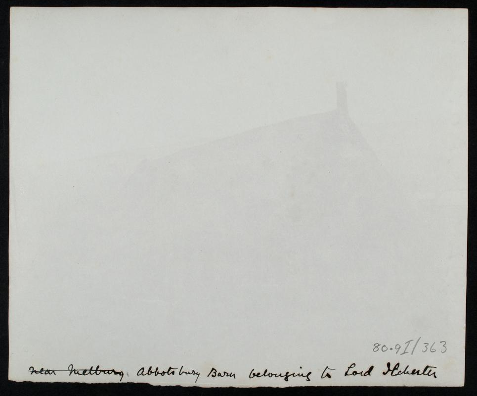 Abbotsbury Abbey tithe barn, photograph