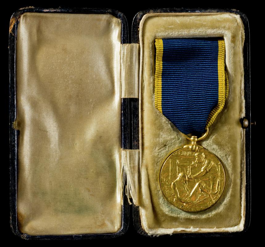 Edward Medal (Mines) in its case