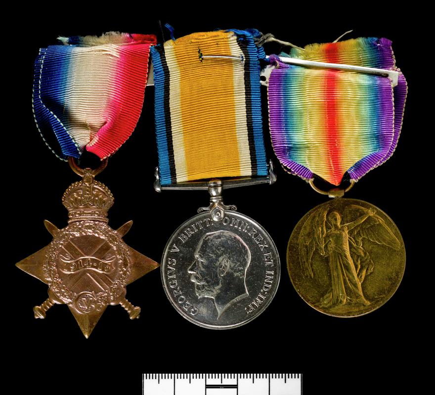 1914-15 Star; British War Medal 1914-1920; Victory Medal 1914-1919