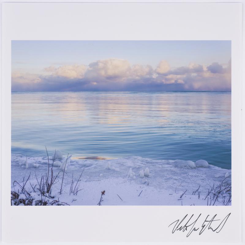 Frozen Lake Huron, Eastern Michigan Peninsula, USA