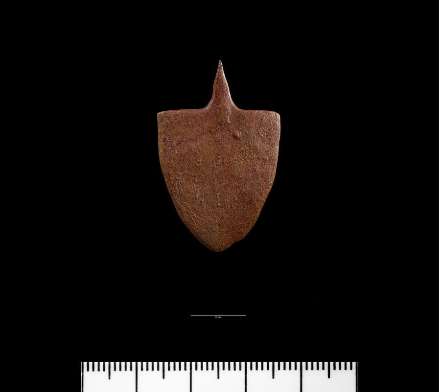 Medieval copper alloy harness pendant