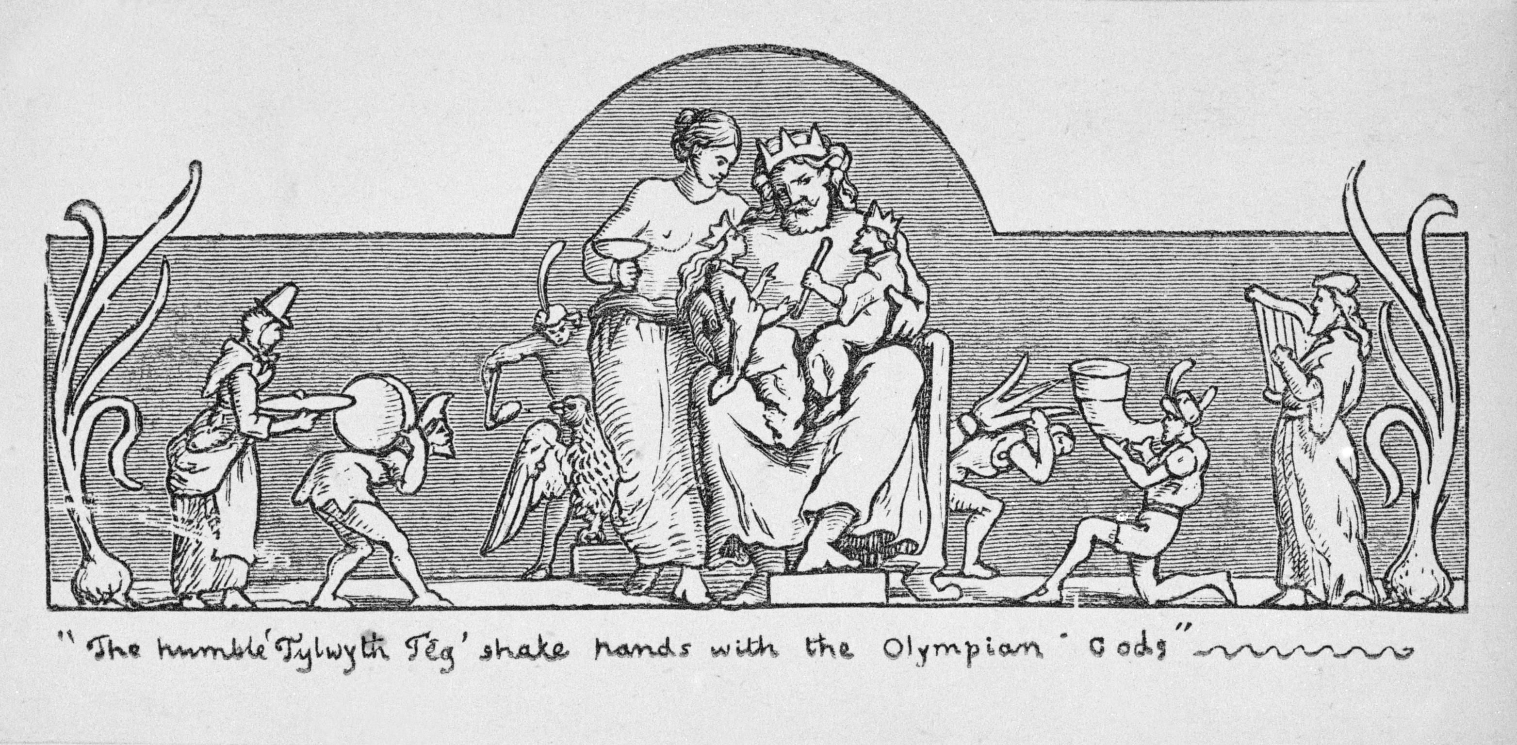 The Humble Tylwyth Teg shakes hands with the Olympian Gods