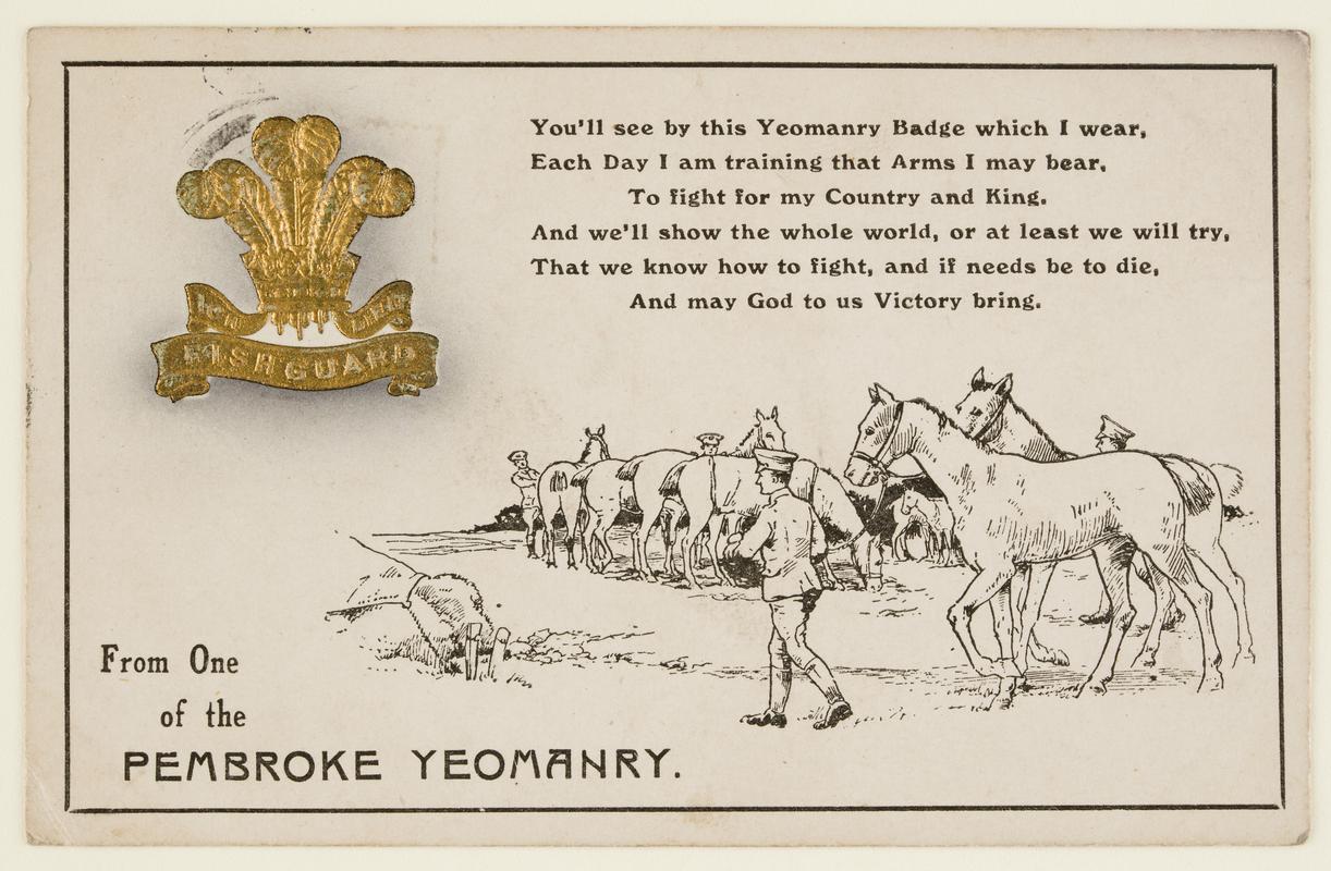 Pembroke Yeomanry during the First World War
