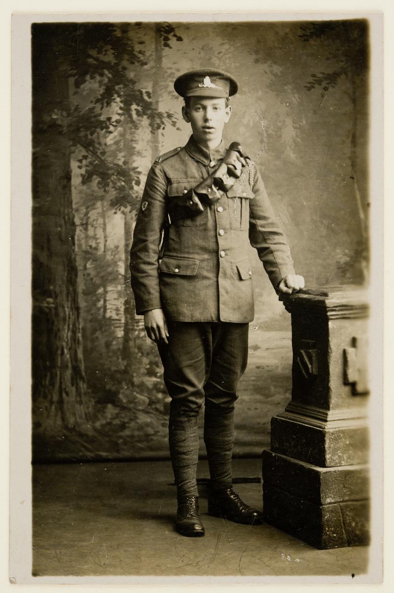 Potrait of a soldier during the First World War