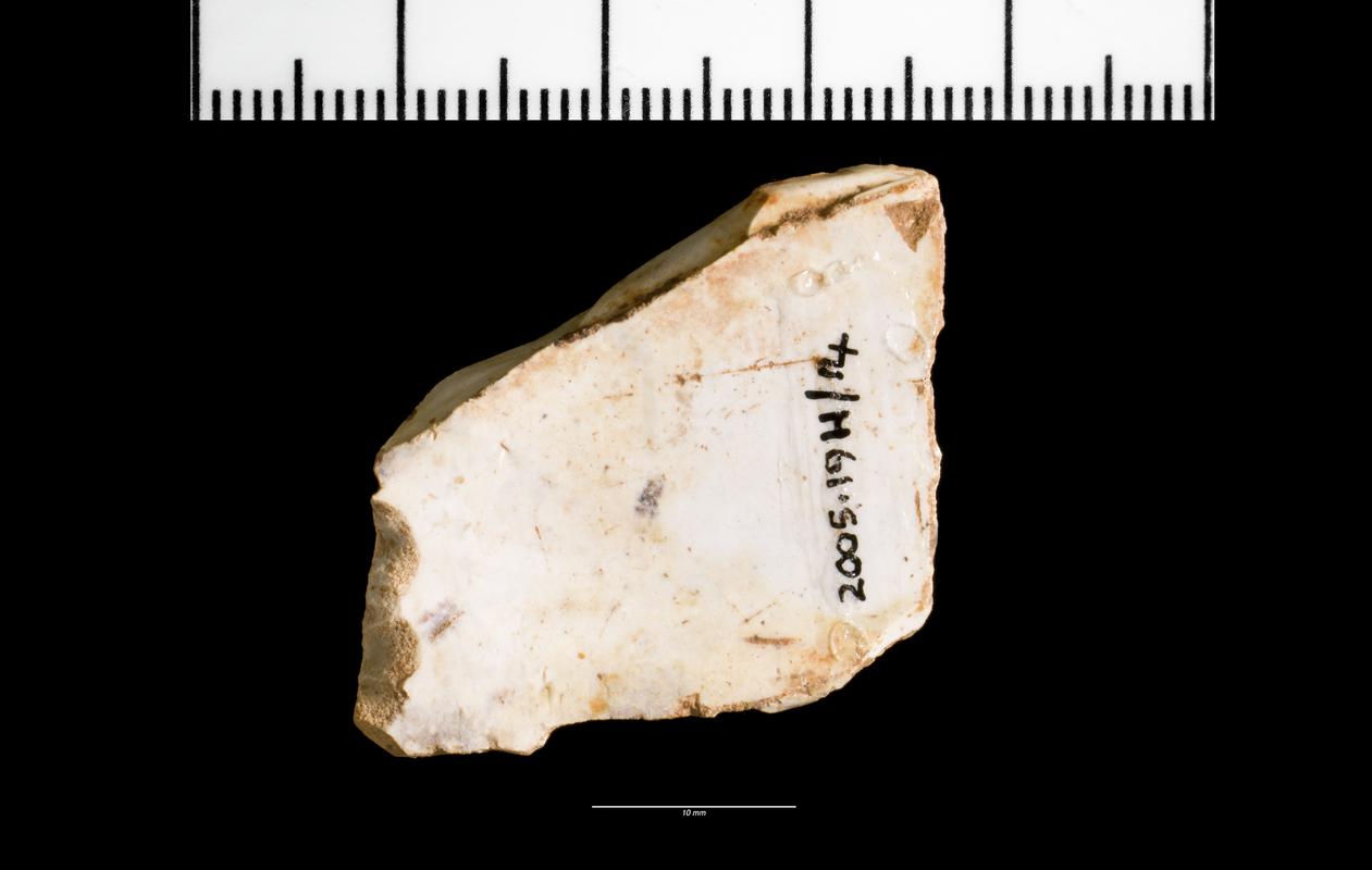 Upper Palaeolithic flint utilized blade