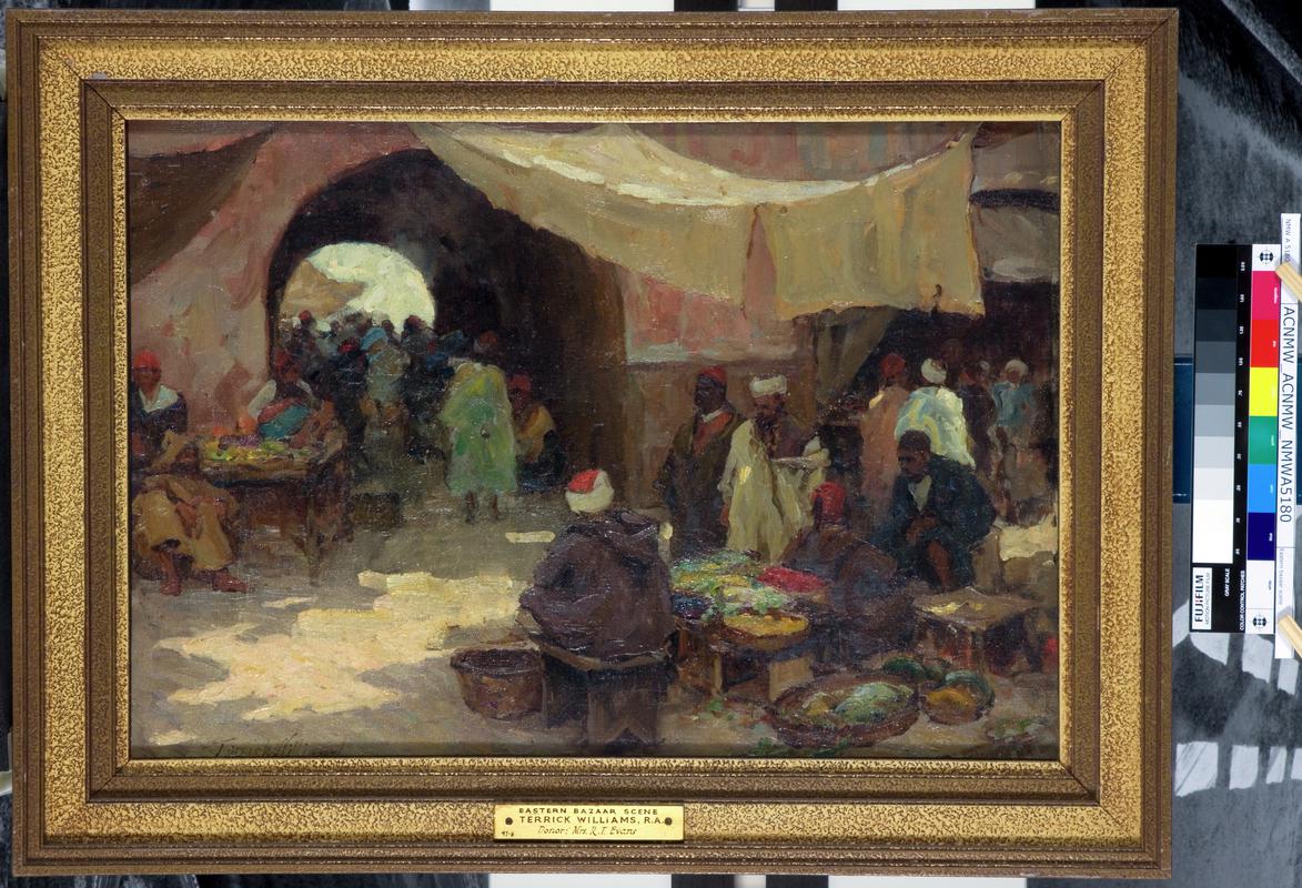 Eastern bazaar scene