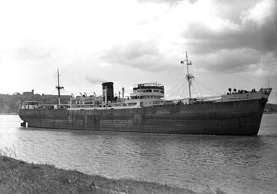 S.S. LORD GLANELY, glass negative