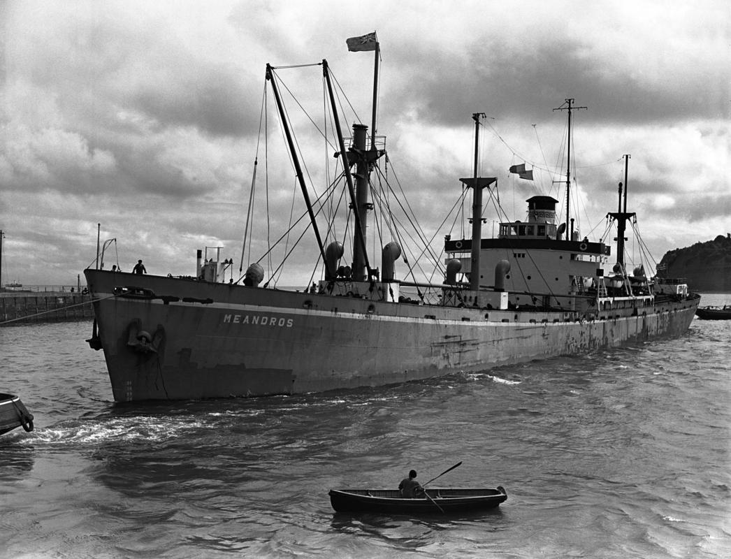 S.S. MEANDROS, glass negative