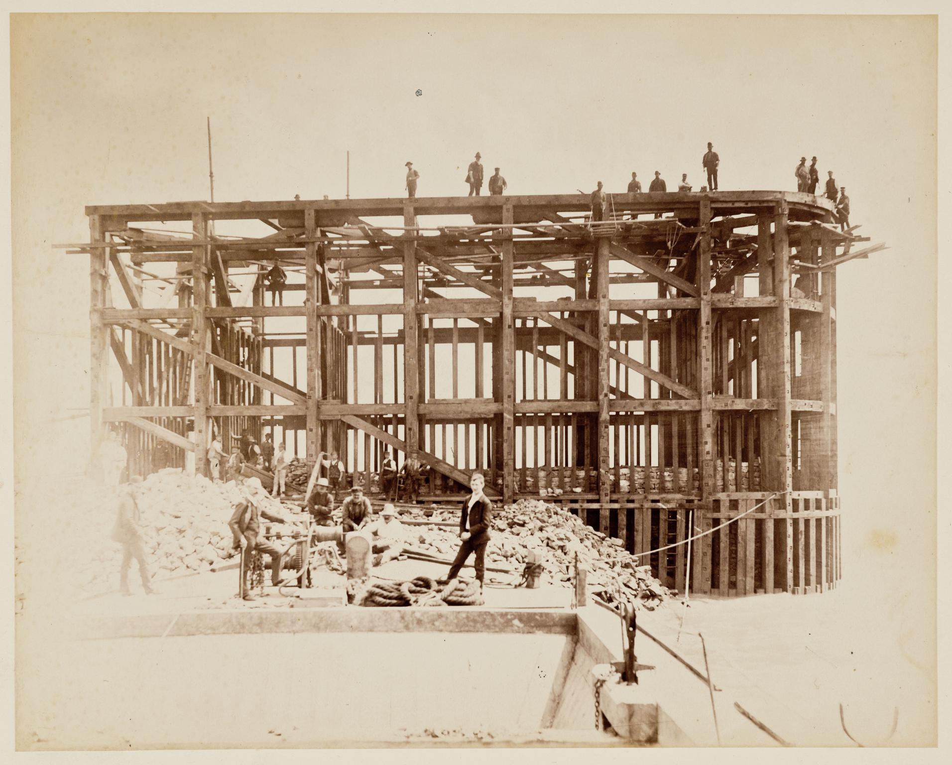 Barry Dock construction, photograph
