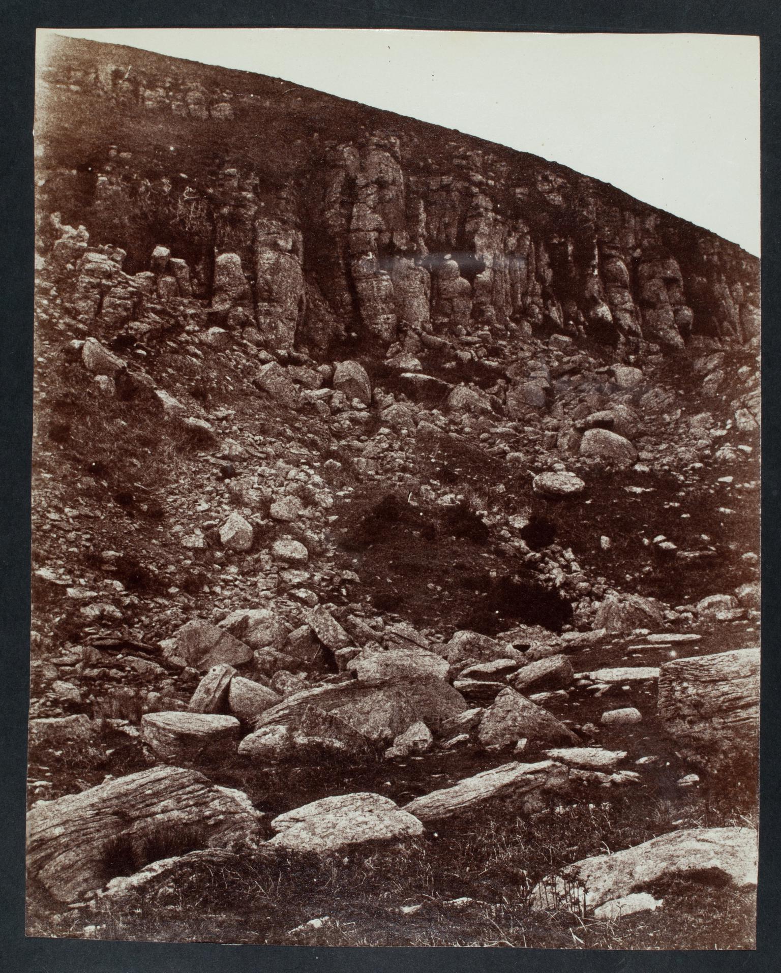Rocky hillside, photograph