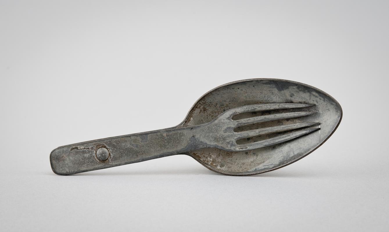 German issue soldier&#039;s mess set of fork and spoon.