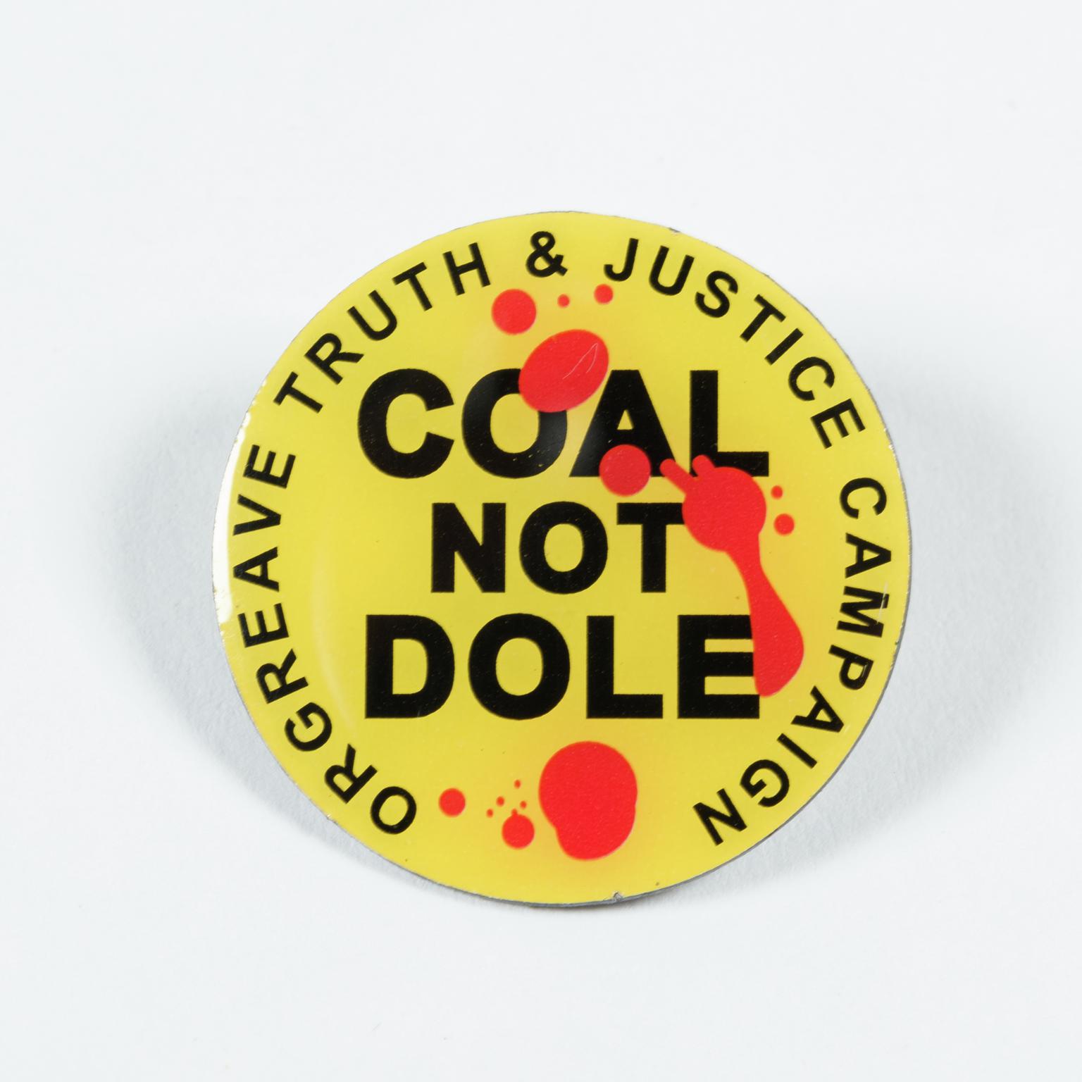 Orgreave Truth and Justice Campaign, badge