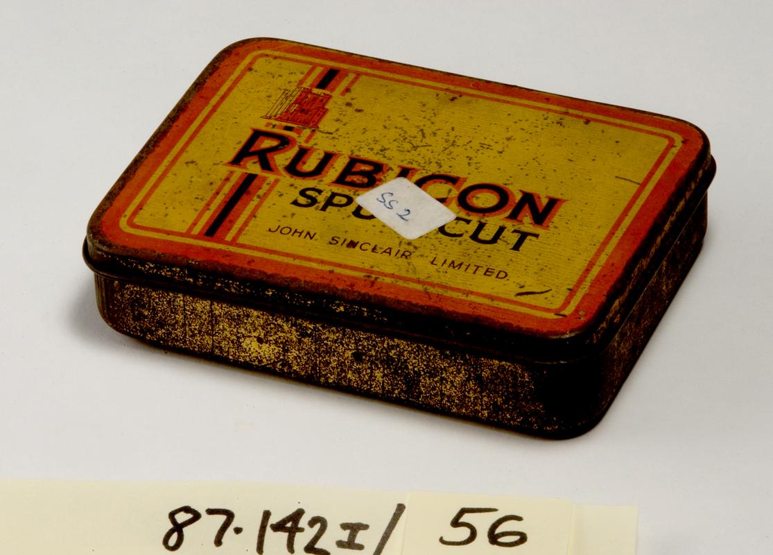 Rubicon tobacco tin