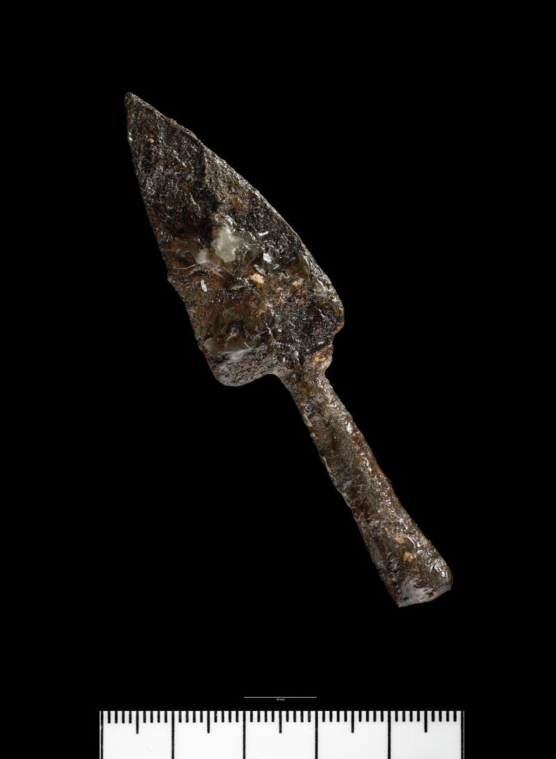 Medieval iron socketed arrowhead