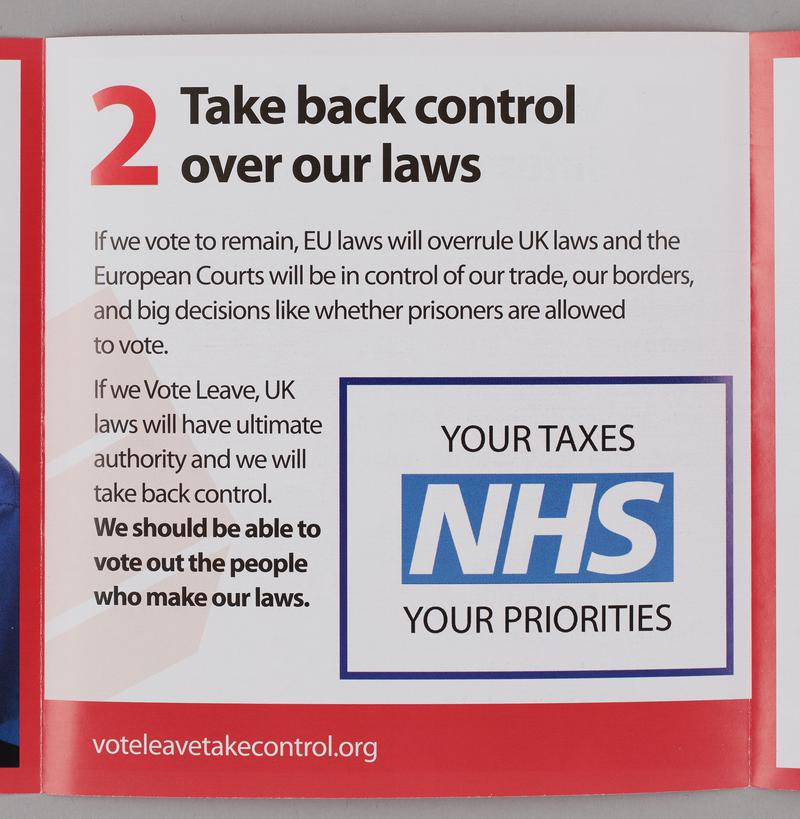 EU referendum leaflet, 2016