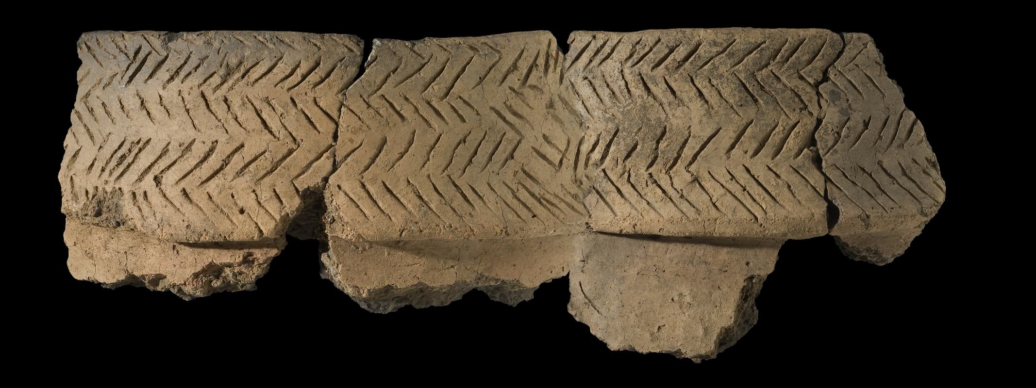 Early Bronze Age pottery collared urn