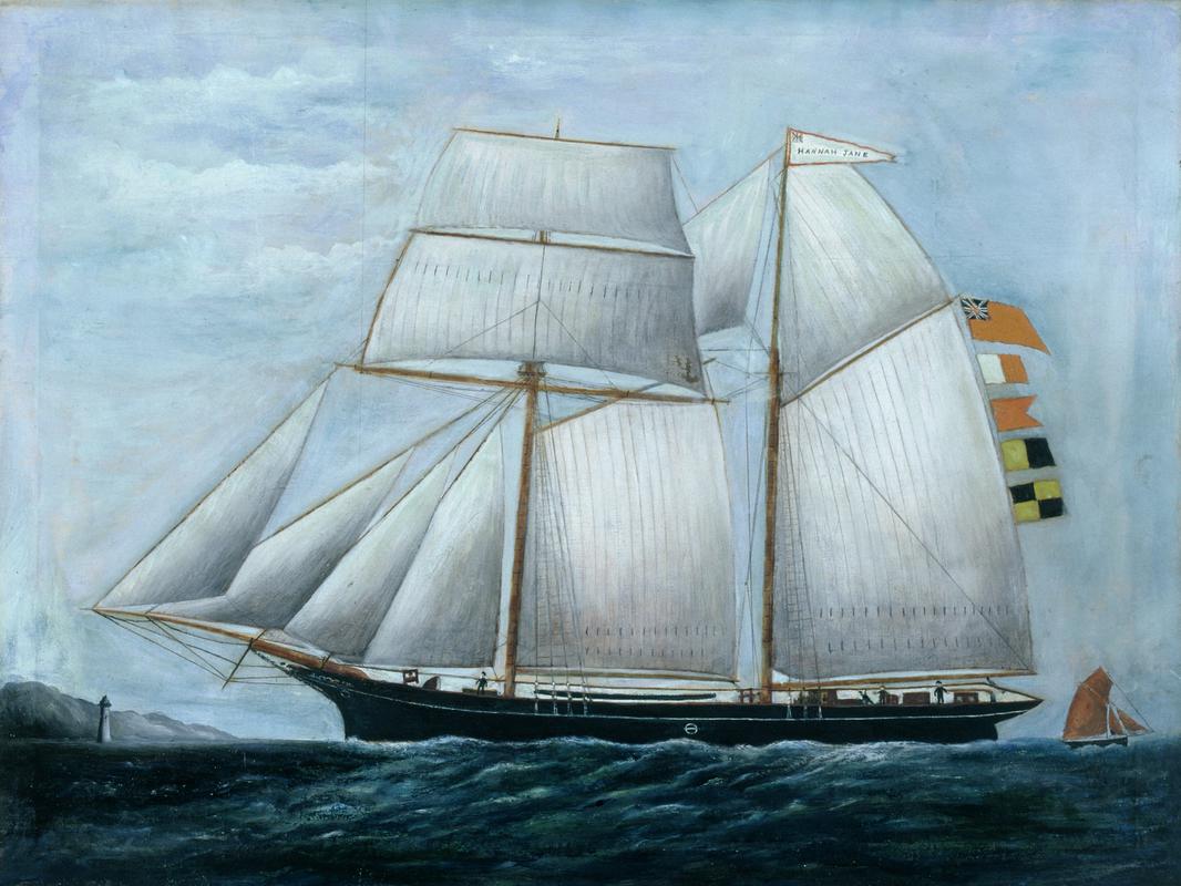 Painting of the HANNAH JANE