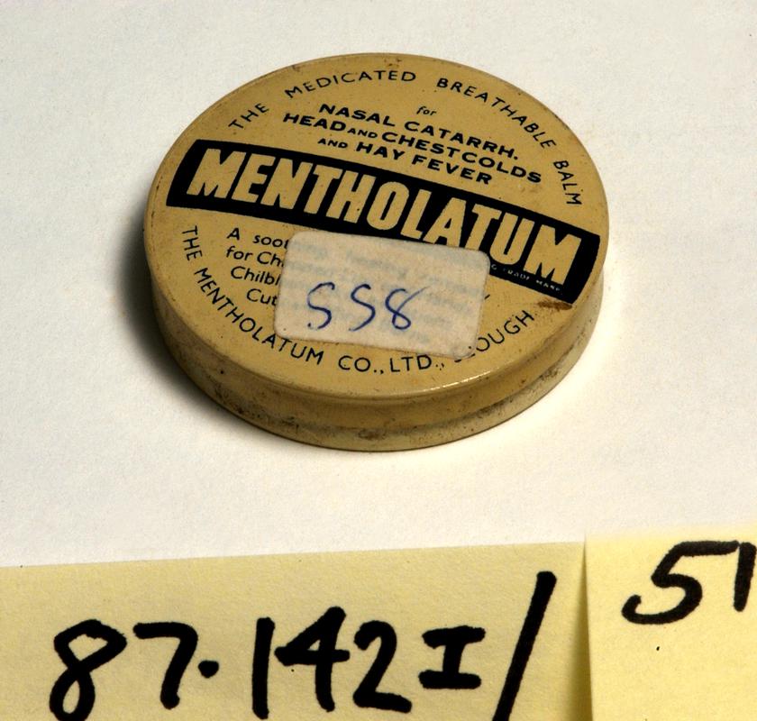 Mentholatum tin