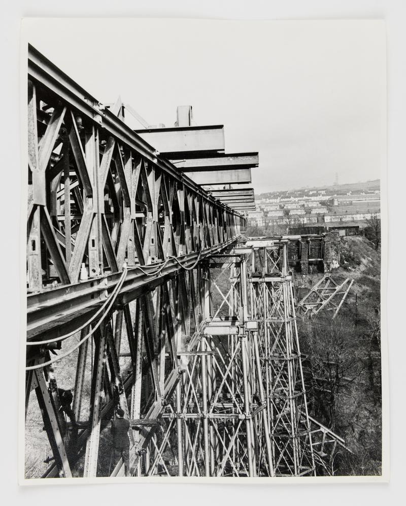 Demolition of Crumlin viaduct, photograph