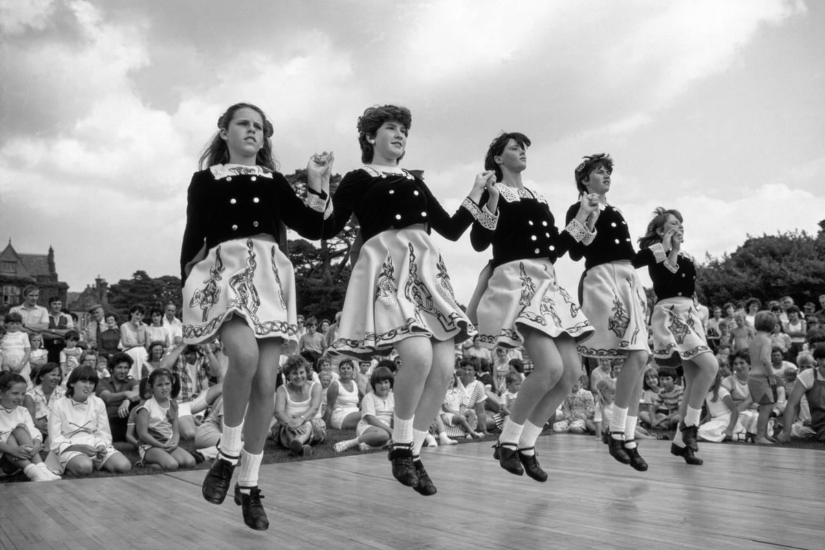 IRELAND. County Kerry. Killarney. The tradition of Iris dancing is kept alive by numerous schools who frequently give demonstrations. 1984.
