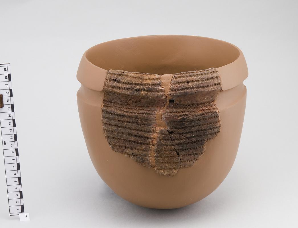 Reconstructed Peterborough Ware pot