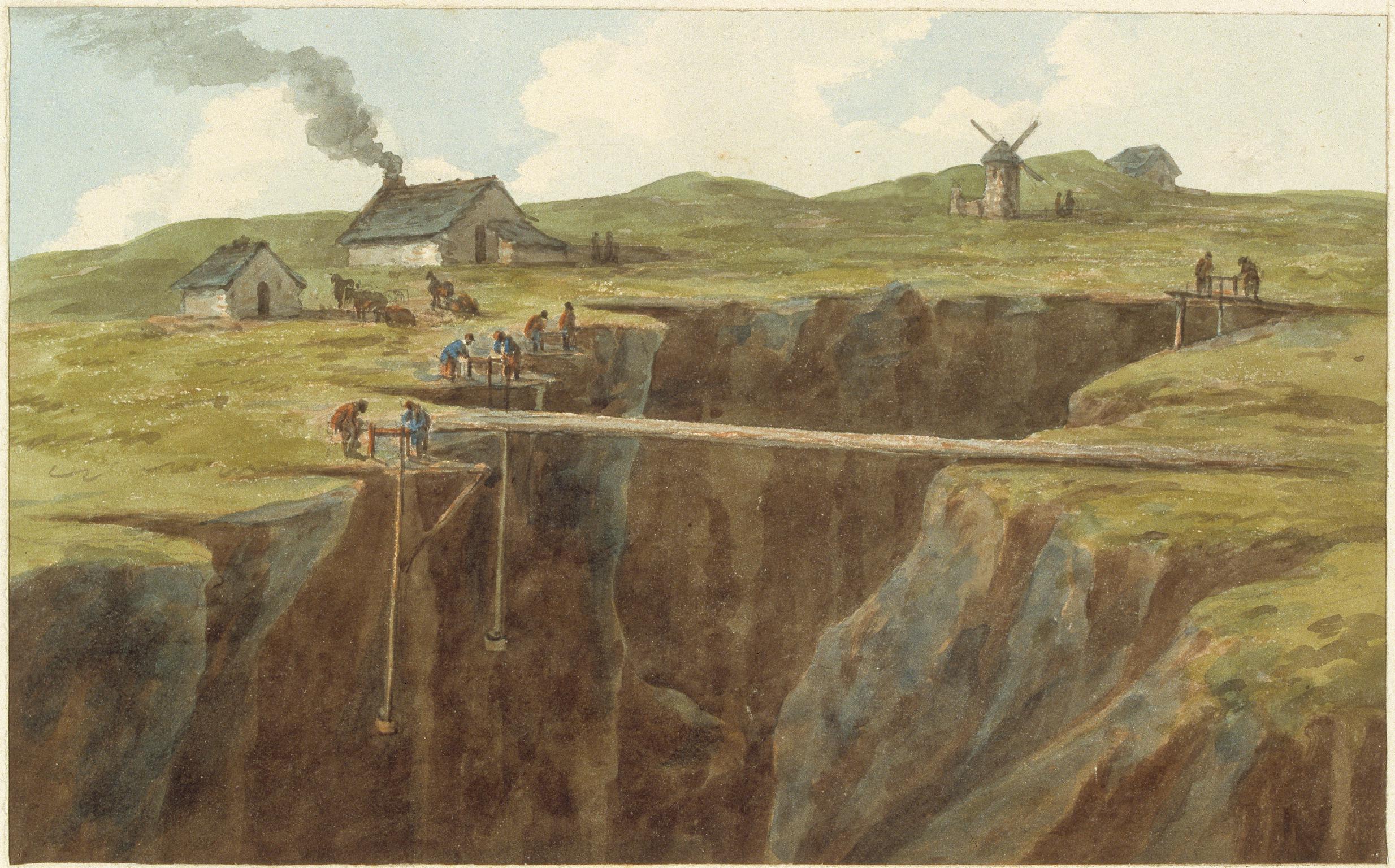 Copper mines on the Parys Mountain