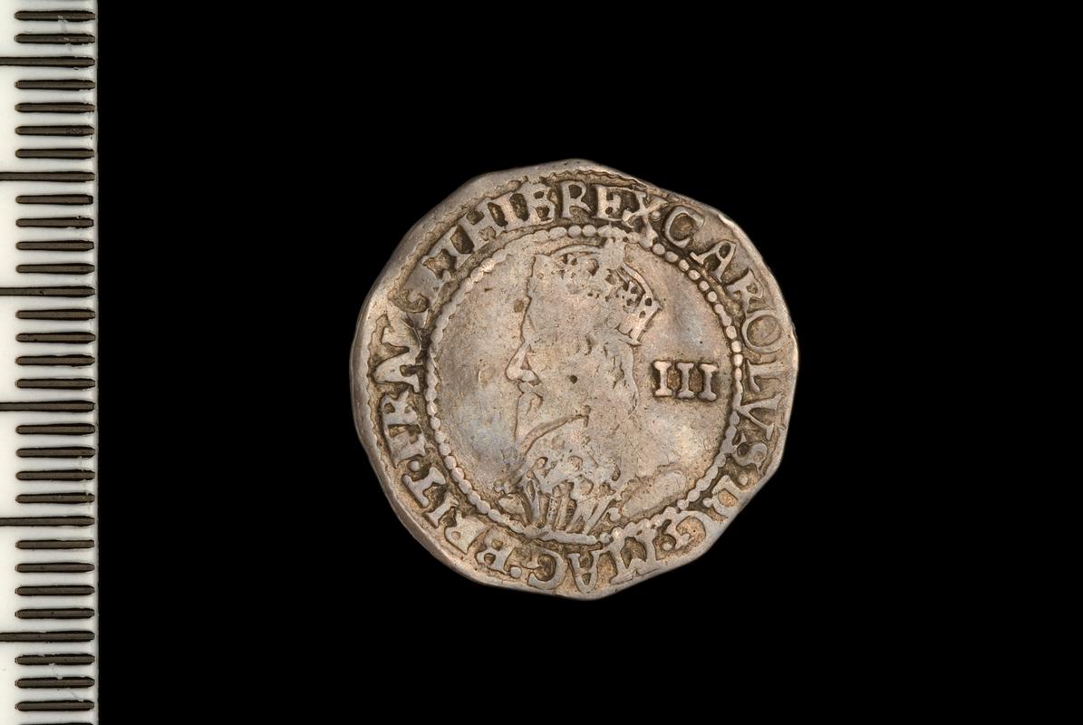 Charles I, Threepence, Chester