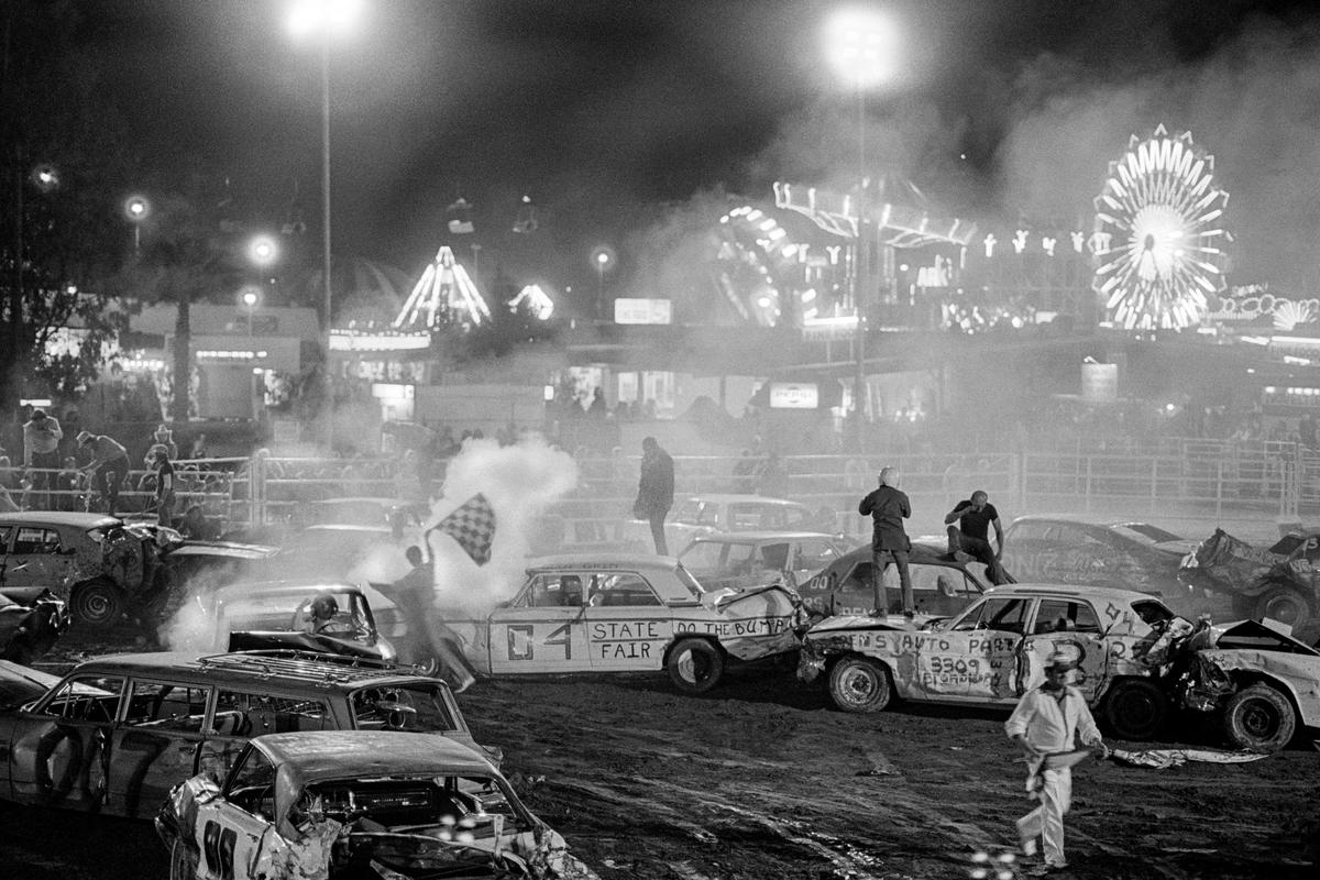 USA. ARIZONA. Phoenix. Arizona State Fair. Demolition Derby. 1979.
