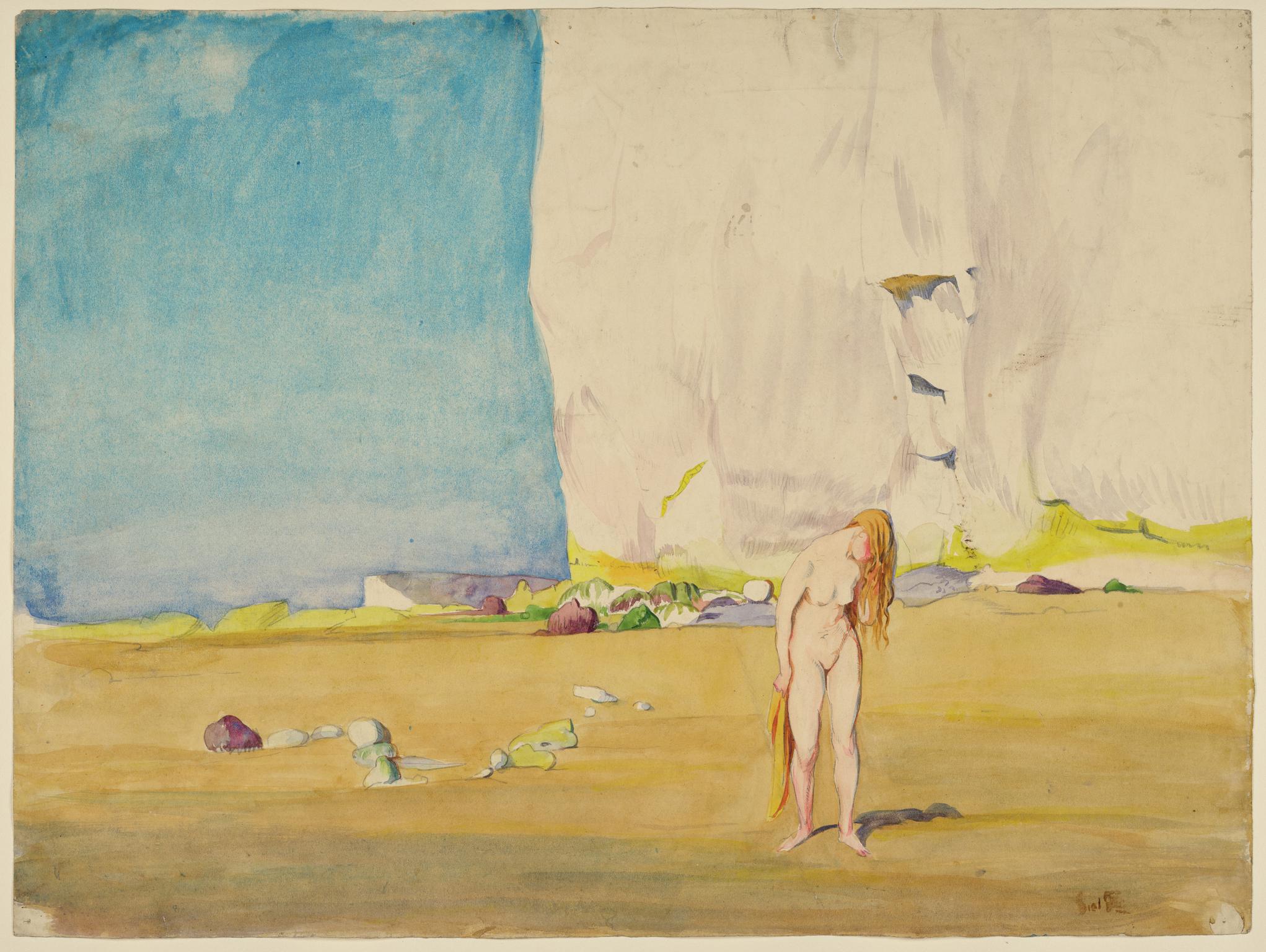 Nude Girl on a Beach