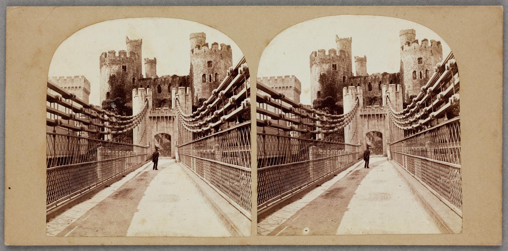 Conway Castle and bridge, photograph