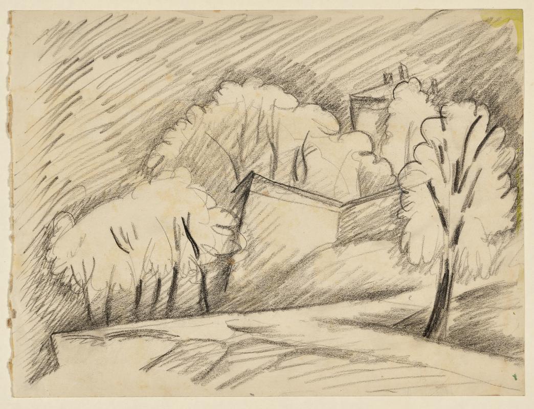 Landscape with Trees and Buildings