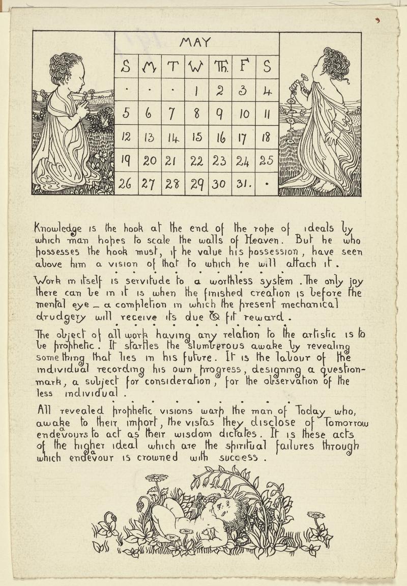 Calendar for May 1917