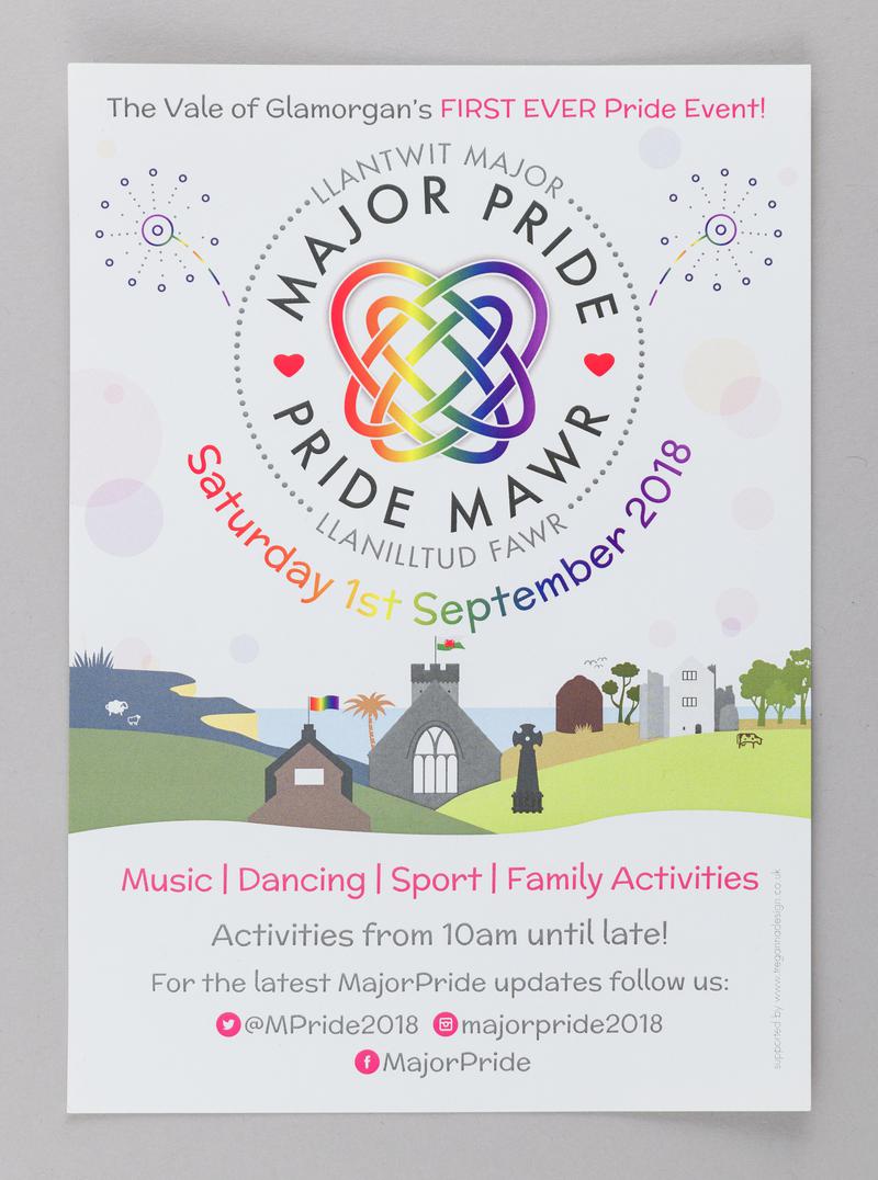 Llantwit Major Pride leaflet