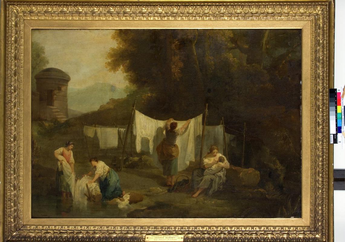 The bleaching grounds (Peasants washing linen)