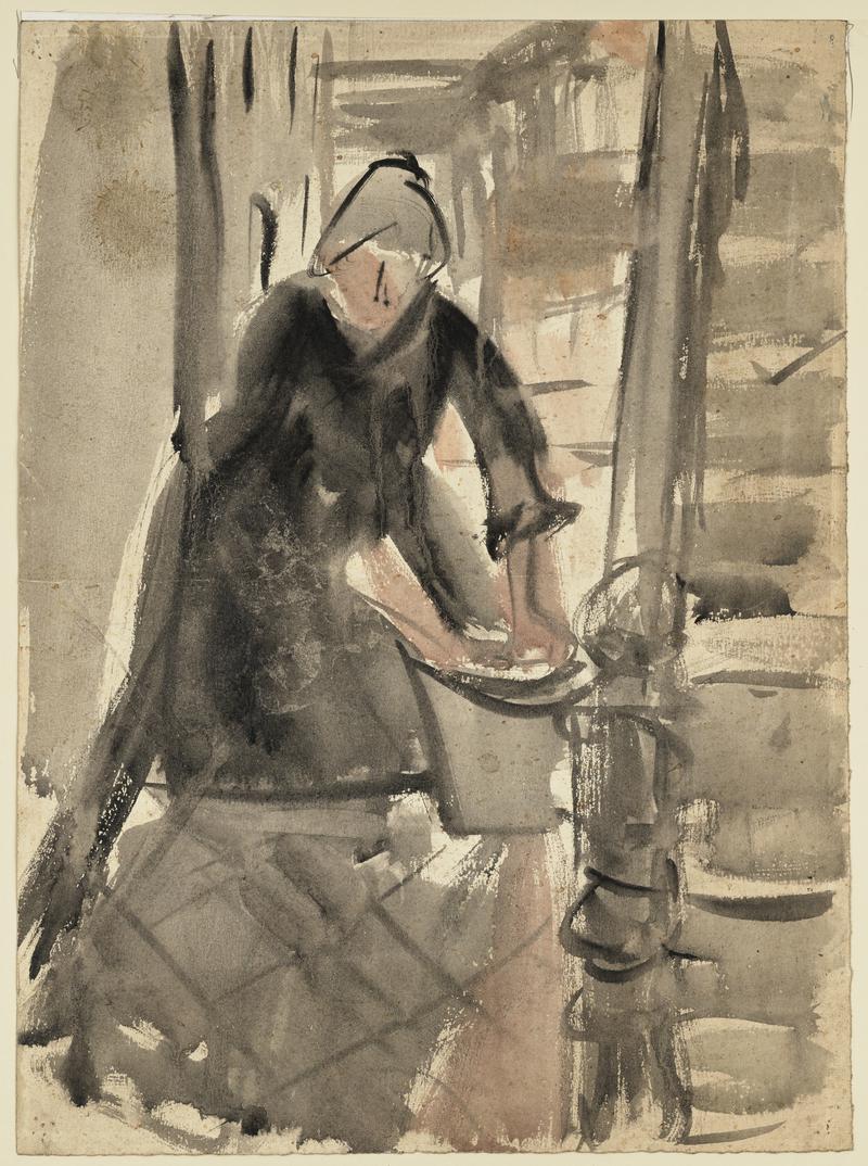 Kneeling Woman with a Bucket