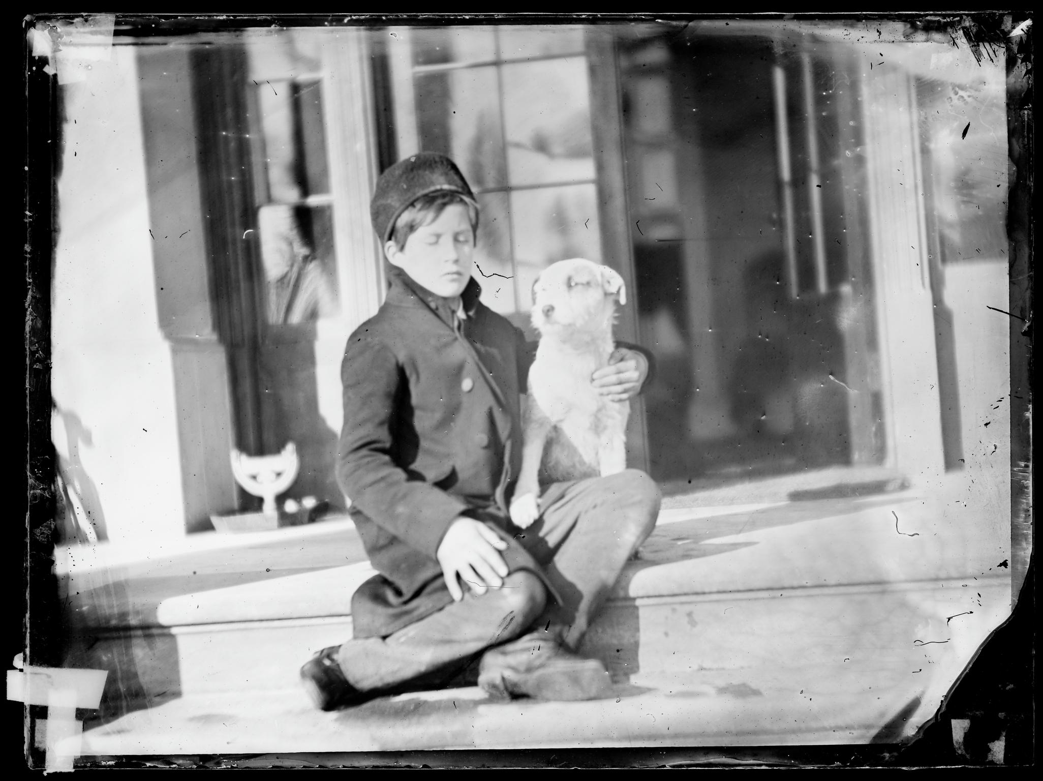 Willy with Mustard, glass negative