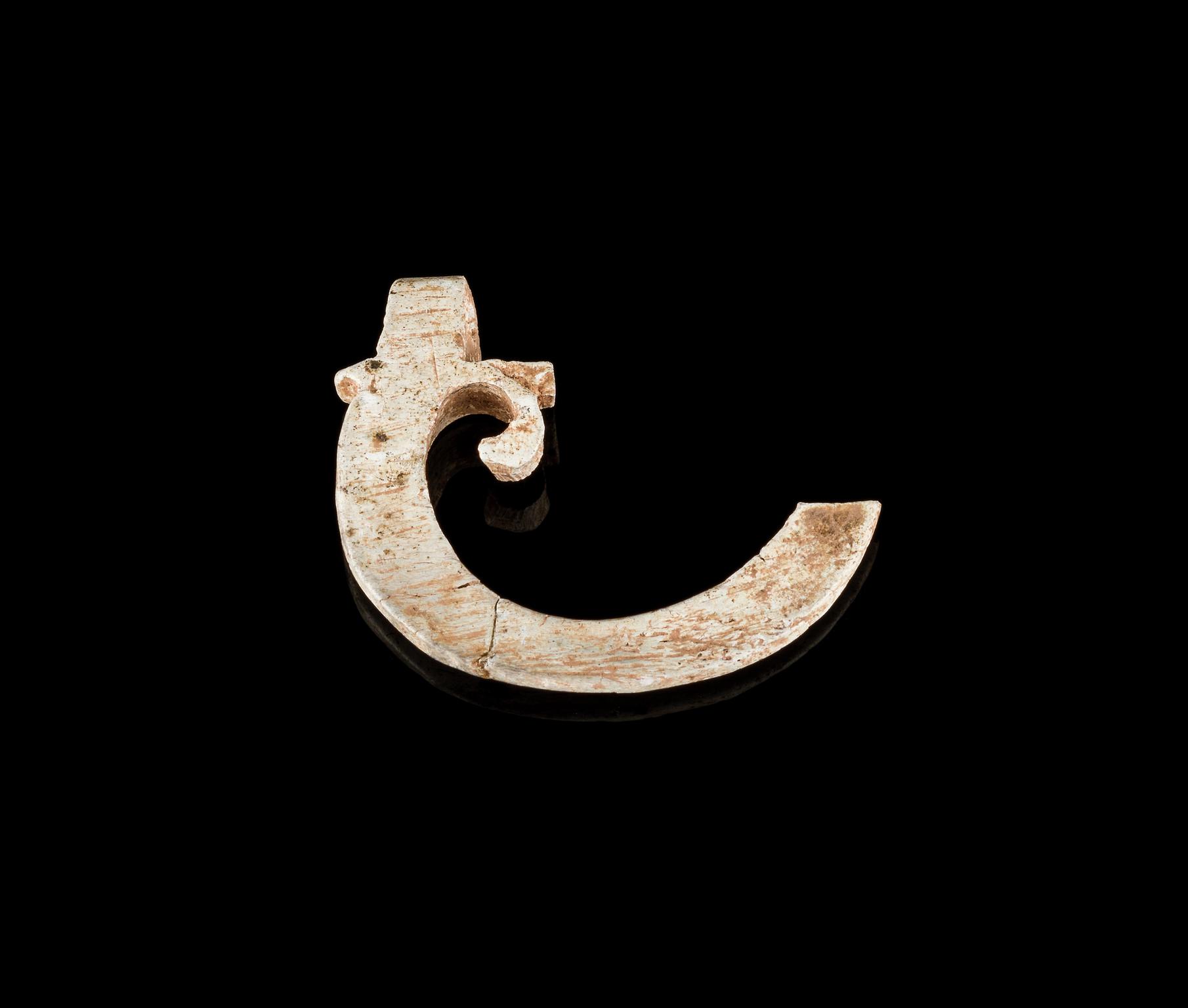 Roman bone buckle fragment
