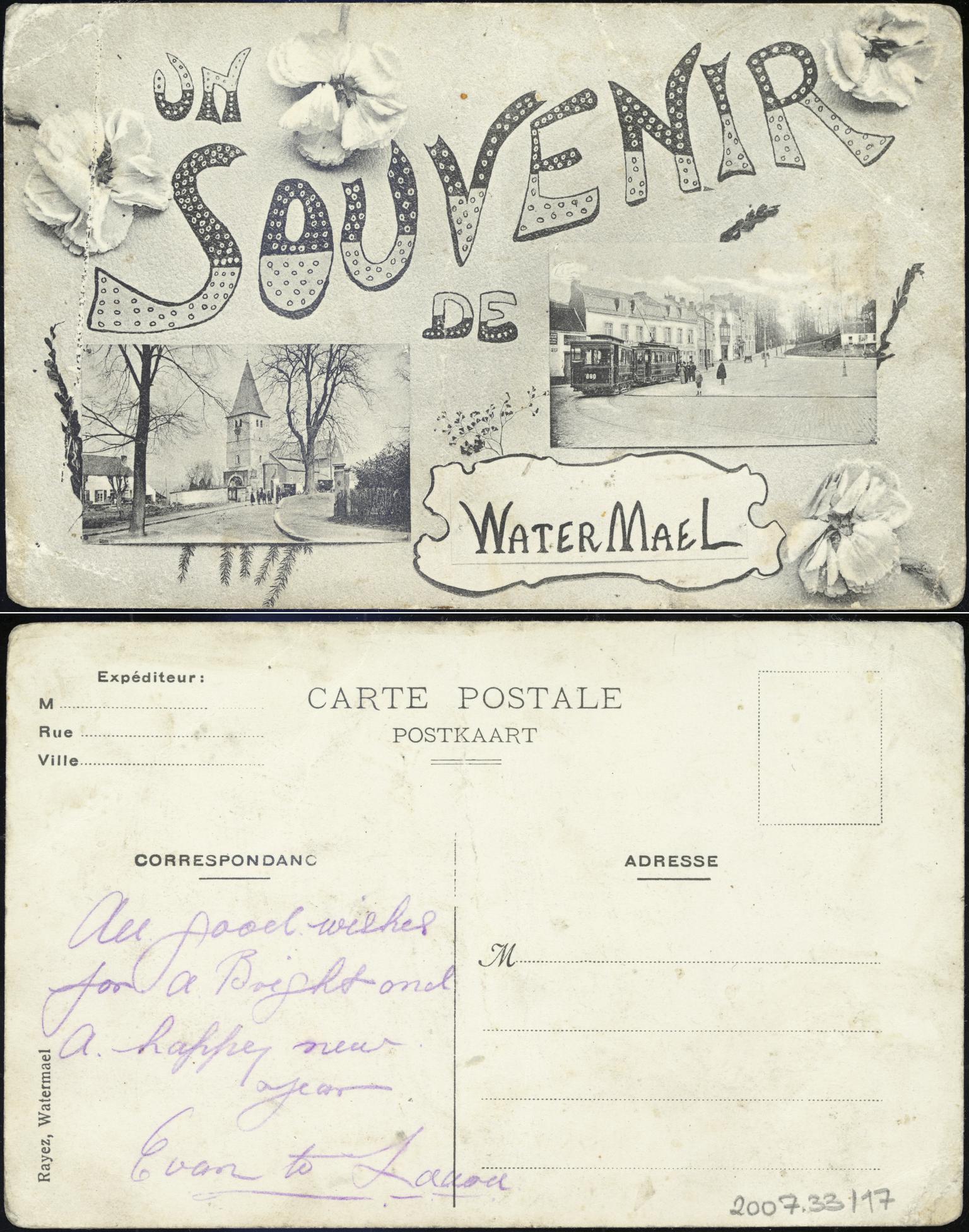 Un Souvenir de Watermael (postcard)